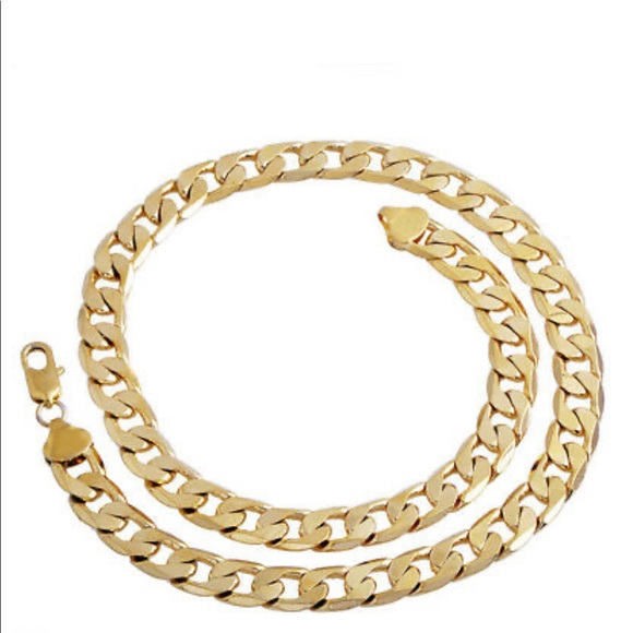 Men’s cuban link chain necklace hip hop - Picture 2 of 5